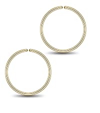 gold hoop earrings