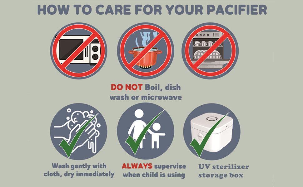 How to care your pacifier