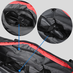 Hemmotop Tripod Carrying Case Bag 26x7x7in/65x18x18cm Heavy Duty with Storage Bag
