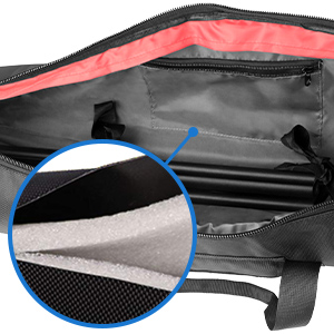 Hemmotop Tripod Carrying Case Bag 26x7x7in/65x18x18cm Heavy Duty with Storage Bag