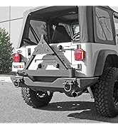 Rugged Ridge 11546.42 XHD Bumper Tire Carrier, Rear; 76-06 Jeep CJ/Wrangler YJ/TJ