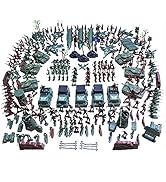 AMOR PRESENT 307 PCS World War II Army Men, War Soldiers with Hand Bag, Toy Soldiers Set, Militar...