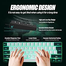 Minimalist Portable Wired Gaming Keyboard