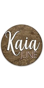 nursery sign kaia june