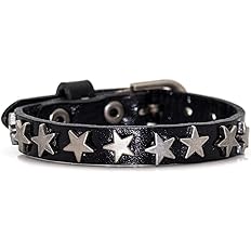 Mgutillart Punk Vintage Alloy Belt Buckle Bracelet Star Leather Cuff Bracelet