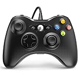 YAEYE Wired Controller for Xbox 360, Game Controller for 360 with Dual-Vibration Turbo Compatible with Xbox 360/360 Slim and