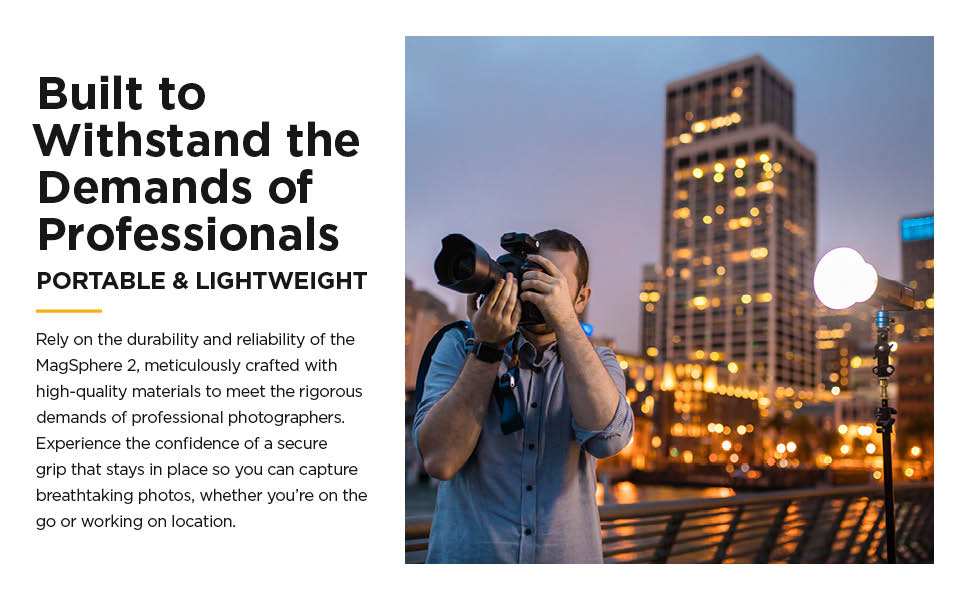 MagMod MagSphere 2 Flash Diffuser transform the harsh light of your flash into a soft light source