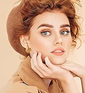 Trinckle Gold Teardrop Earrings set for women,bottega earring dupes for teen girls,Drop Hoops Ear...