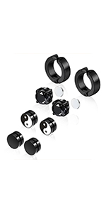 Magnetic Earrings Set   Non-perforated ear cuffs clip on hoop earring