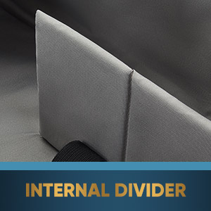 Telescope bag internal divider