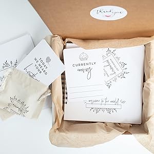 minimalist pregnancy journal baby book and photo prop cards by nuts & bolts paper co