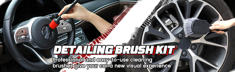 Car Detailing Brush Kit