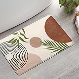 Boho Bathroom Rugs Non-Slip Small Bath Mat, Cute Bath Mat Soft Washable Aesthetic Bathmat Shower Rug for Bathtub Bedroom Kitc