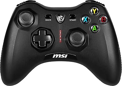 MSI Force GC30V2 Wireless Gaming Controller, Dual Vibration Motors, Dual Connection Modes, Interchangable D-Pads, Compatible with PC & Android