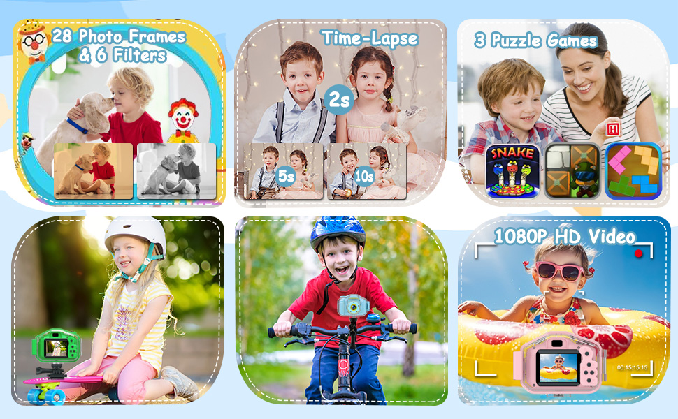 kids camera waterproof for girls boys gifts
