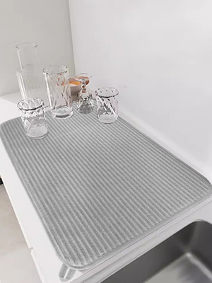 5 Microfiber Absorbent Dish Drainer