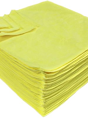 Eurow Microfiber Premium 16in x 16in 350 GSM Cleaning Towels 36-Pack