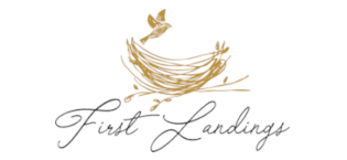 First Landings logotype and logomark