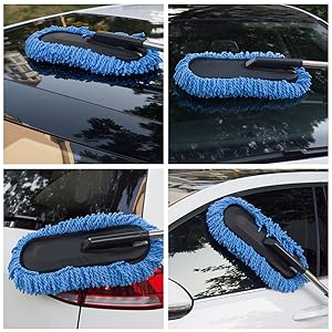 Extendable Handle Car Duster Exterior Scratch Free