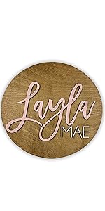 nursery sign layla mae