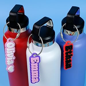 Groovy Water Bottle Name Tags