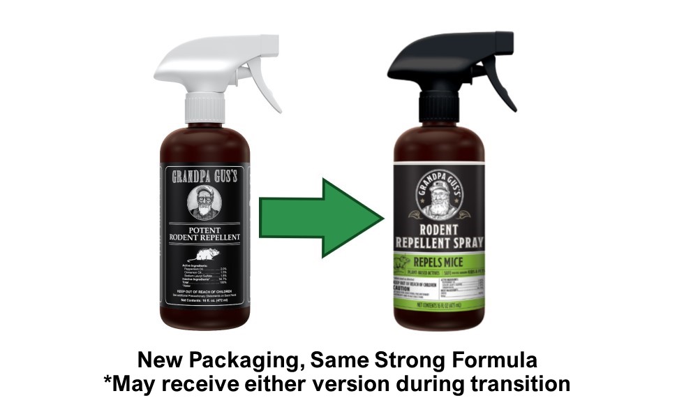 Rodent Repellent Spray - Packaging Transition