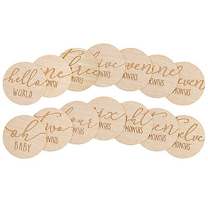 7 round double sided milestone discs