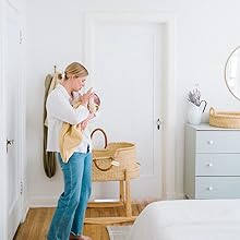 design dua mom and baby changing basket bilia