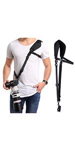 Adjustable Camera Neck Strap with Quick Release,Safety Tether and Underarm Strap