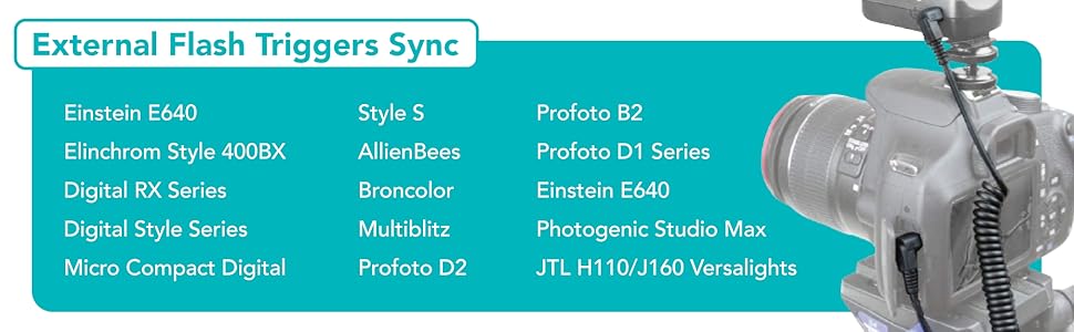 External Flash Triggers Sync