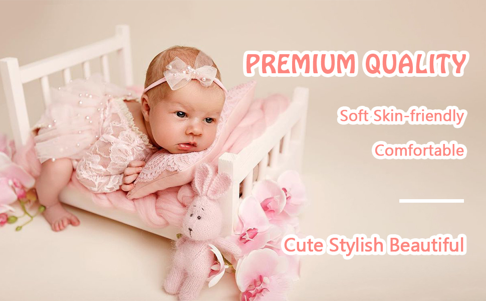Pink Lace Newborn Photography Outfits
