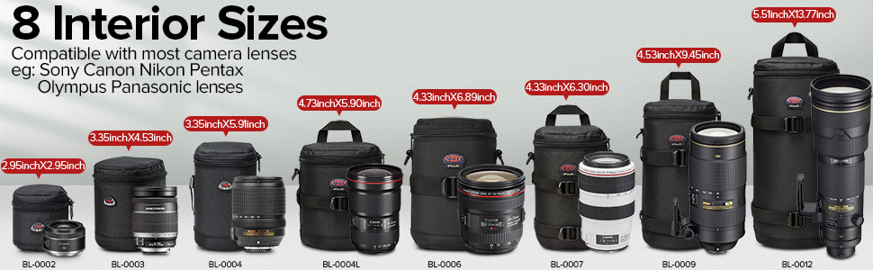 Camera Lens Bag