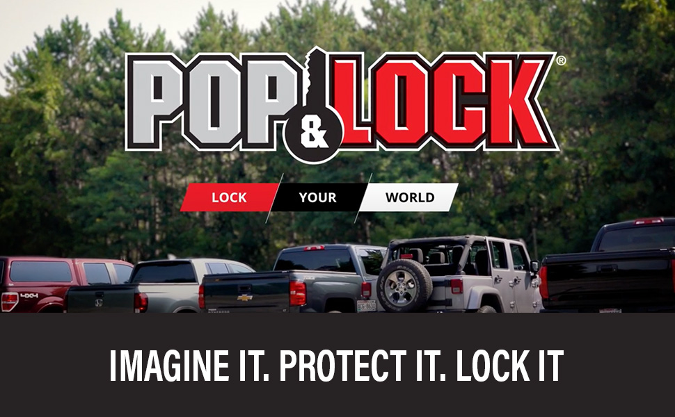 Pop & Lock lock your world logo in front of an array of vehicles