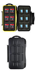 24 Slots Water-Resistant Memory Card Case