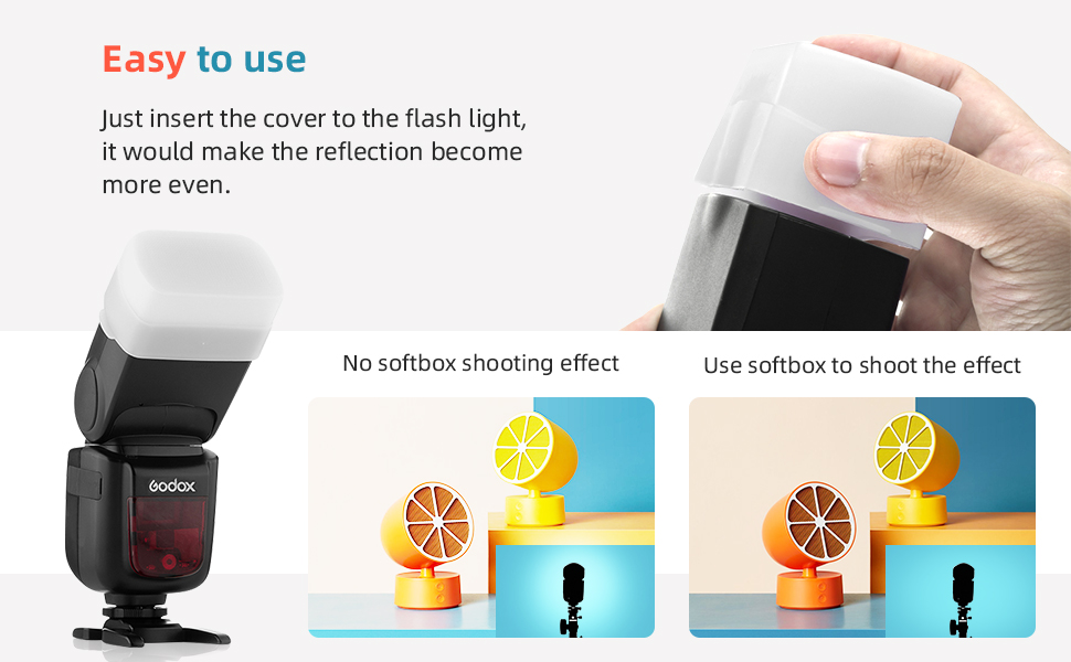 godox diffuser camera flash speedlite