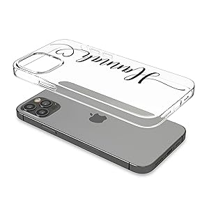 Clear customized phone case by Liana Cases