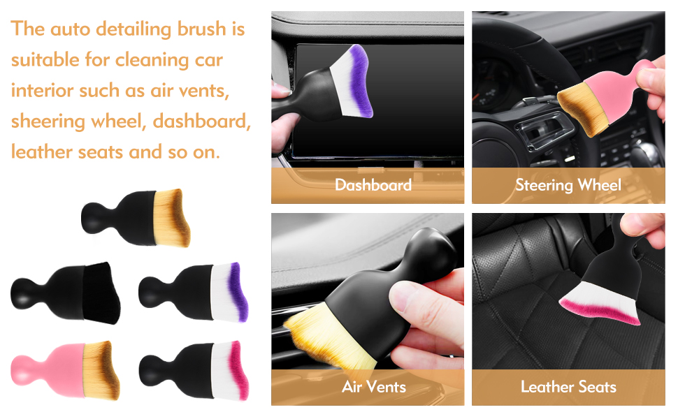 car interior dust sweeping soft brush