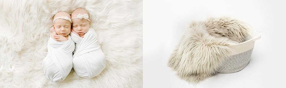 faux fur, photography prop, first landings props