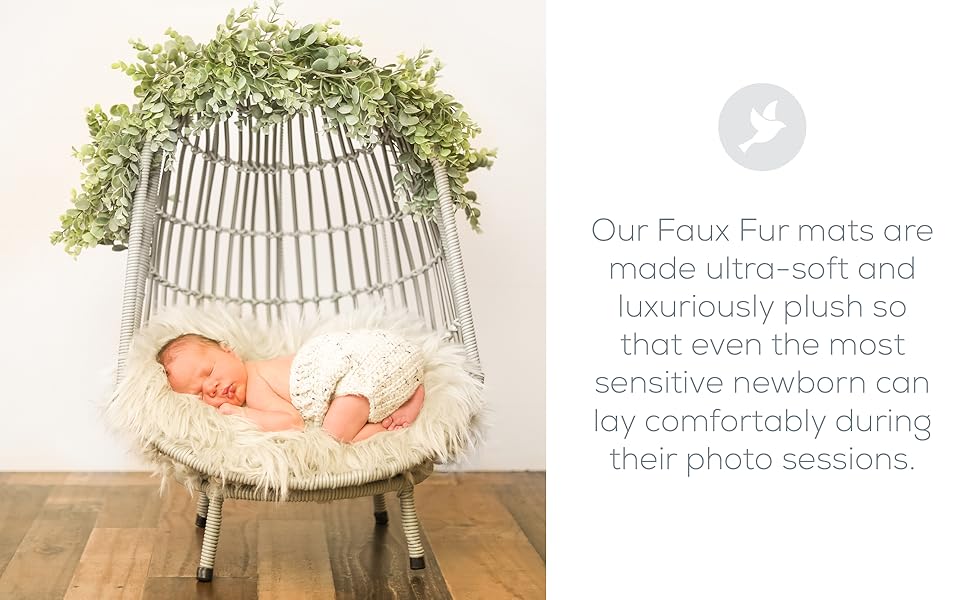 faux fur, photography prop, first landings props