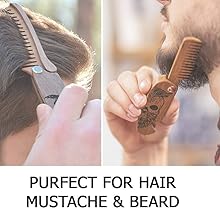 mens pocket comb wood wide tooth comb beard baron barber comb set honest amish beard comb comb