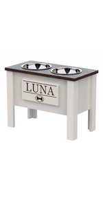 GrooveThis Woodshop XL Elevated Dog Bowl