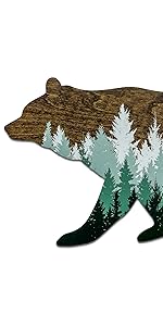forest bear white background