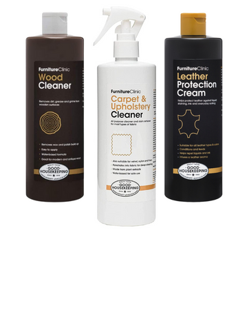 leather wood carpet upholstery fabric clean smell odor stain remove protect condition nourish repair