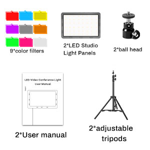 LED Video Light Kit Portable &Compact