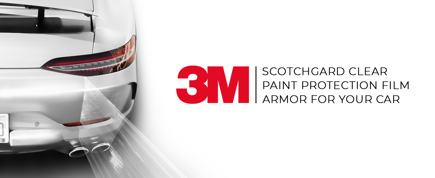 3M Scotchgard Clear Paint Protection Film cut to any size and shape required, transparent