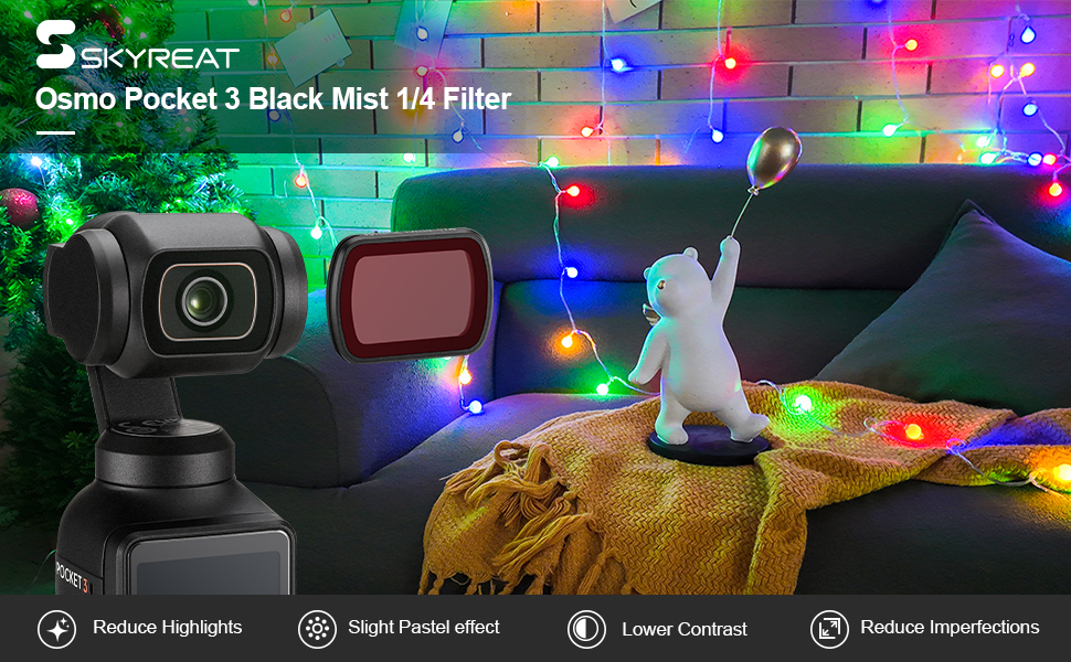 Osmo pocket 3 black mist filter
