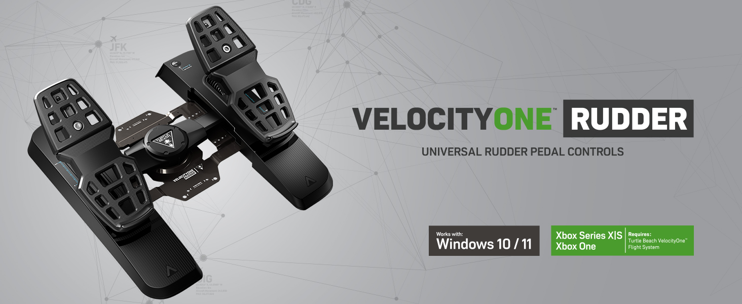 VelocityOne Rudder Pedal Controls